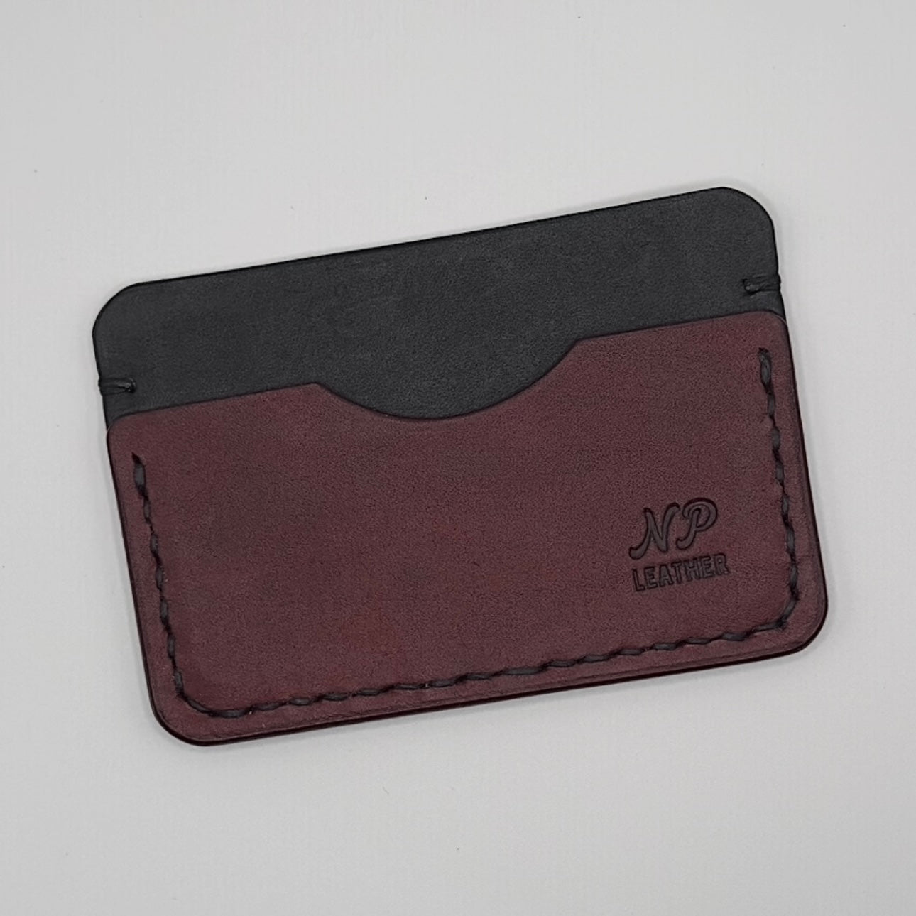 Paulson Pueblo Leather Card Wallet | Black Red