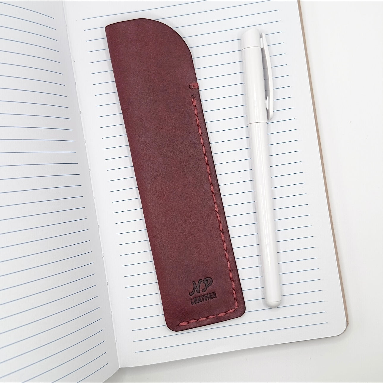Inkson Pueblo Leather Pen Holder Pouch | Red