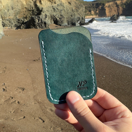 Waveson Pueblo Leather Card Wallet | Ortensia Blue