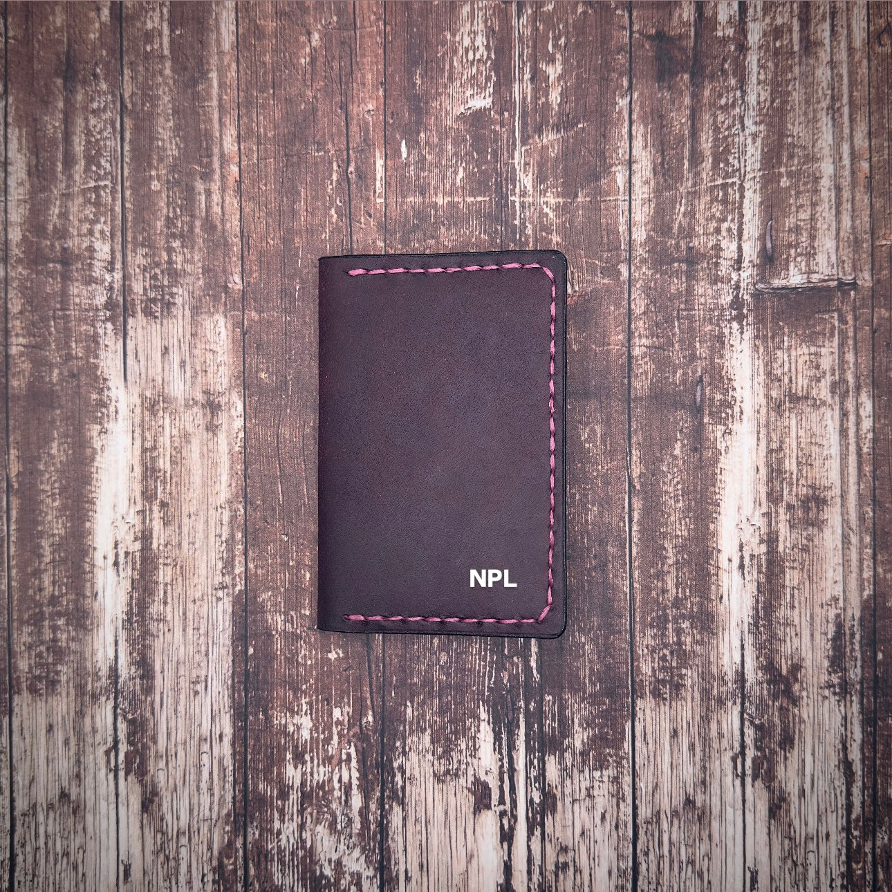 THE DAVISON WALLET | Violet Purple Badalassi Carlo Pueblo Veg Tanned Full Grain Italian Leather Handmade Slim Card Money Holder