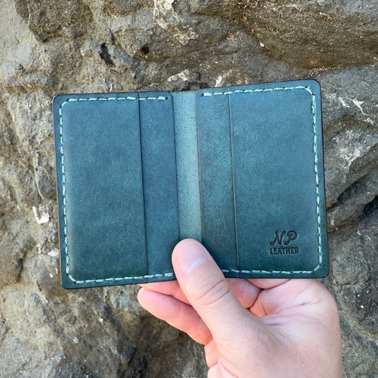 Davison Pueblo Leather Bifold Wallet | Ortensia Blue