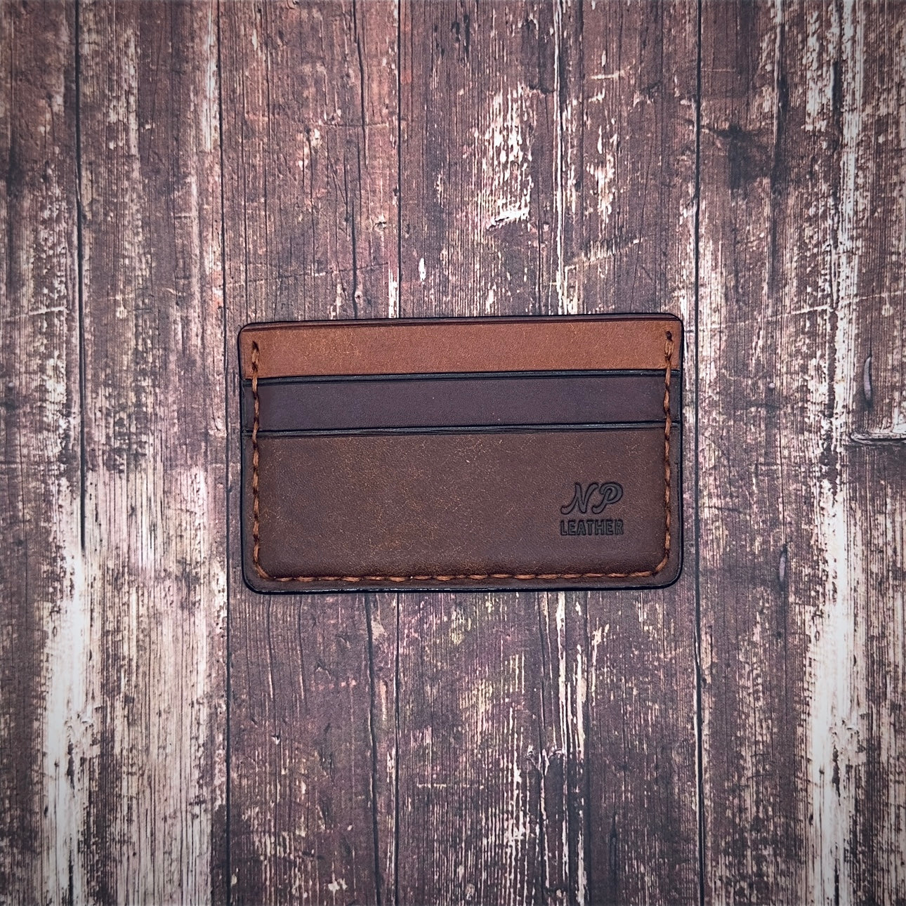 THE NICKSON WALLET | Walnut Tobacco Cognac Brown Badalassi Carlo Pueblo Veg Tanned Full Grain Italian Leather Handmade Slim Card Holder